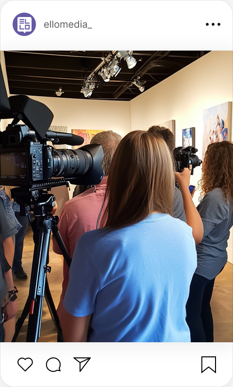 Bastidores de captação audiovisual da Ello Media em evento