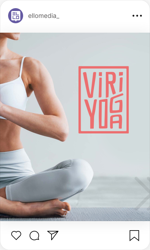 Conteúdo de posicionamento criado pela Ello Media para Viri Yoga